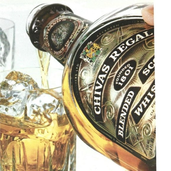 Chivas Regal Scotch Whisky New York 1970s Vintage Print Ad 9 in Tall - Picture 3 of 4